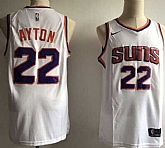 Suns 22 Deandre Ayton White Nike Swingman Stitched NBA Jersey (Without The Sponsor Logo),baseball caps,new era cap wholesale,wholesale hats
